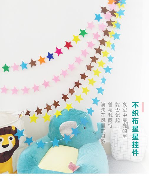 

decorative colored flag felt pendant kindergarten jacquard party pendant