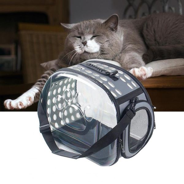 

cat carriers,crates & houses pet bag sturdy travel kennel safe dog carrier cage 4 colors portable carry