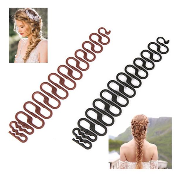 

multi-style hair styling clip stick bun braid tool women centipede braiding roller hook with magic twist maker accessories