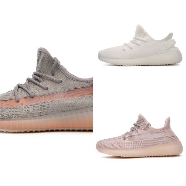 

rcygr with box shoeblue 350 v2 kanyewest for woman static sports women running shoes 350 azareth blue oat mens, Black