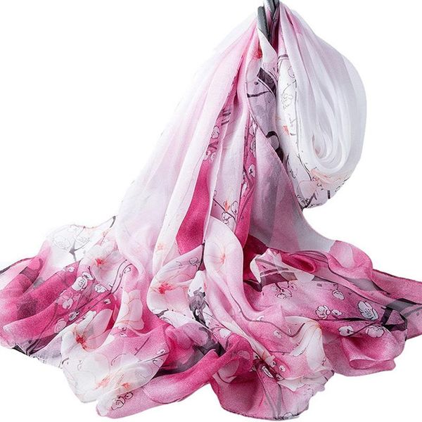 

hats, scarves & gloves sets 100% real silk scarf women shawl summer thin mulberry sunscreen scraves, Blue;gray