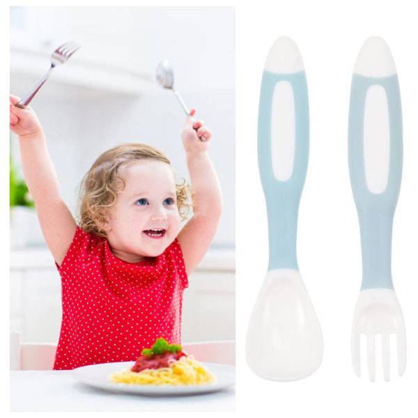 

forks 1 set baby fruit fork and spoon training utensils children tableware