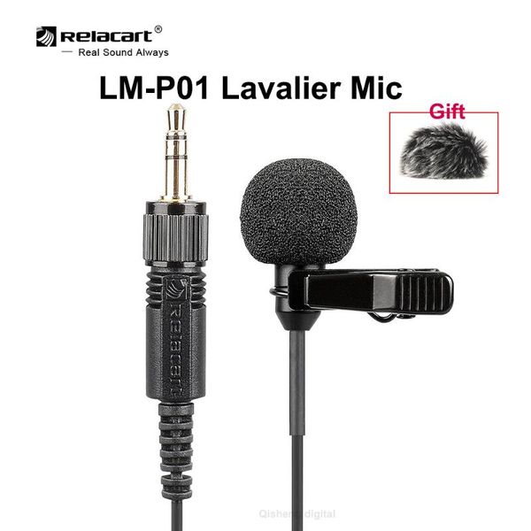 

relacart lm-p01 label lavalier microphone omni-directional condenser mic for android sony canon nikon dslr vs boya m1 microphones