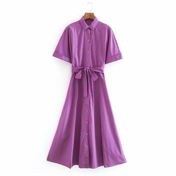 

summer women poplin shirts dress short sleeve sashes bow tie casual es female elegant street fashion vestidos 210513, Black;gray