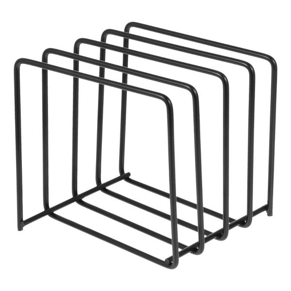 

hooks & rails 1pc storage rack iron hollow document book display organizer
