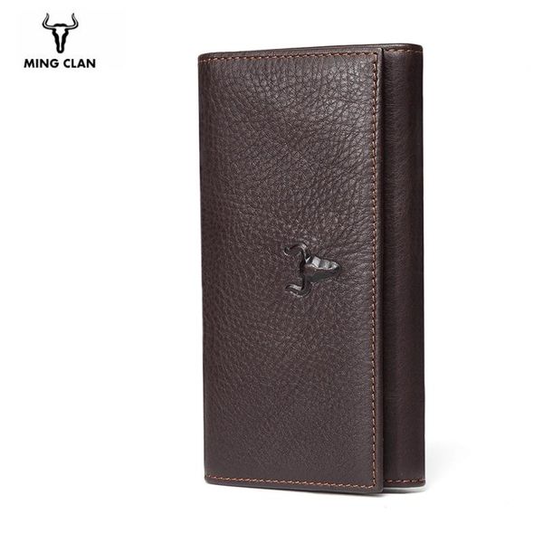 

wallets fashion long women genuine leather trifold ladies purse with phone pouch, Red;black
