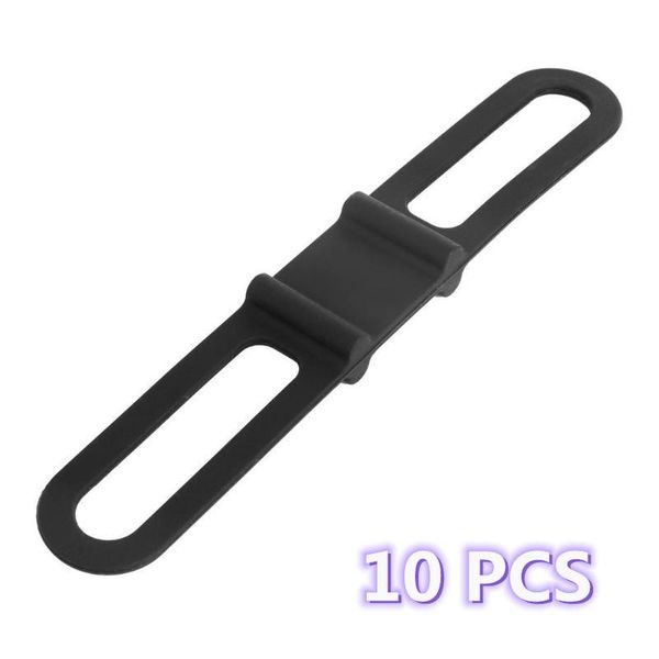 

bike handlebars &components 50pcs elastic silicon strap front light clip mount holder bicycle headlight band for mtb accessories