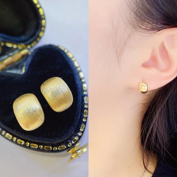 

stud 18k gold earring for women real jewelry anillos de bizuteria mujer gemstone earrings box engagement femme, Golden;silver