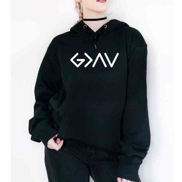 

women's hoodies & sweatshirts god is greater than the elk and lowly harajuku women blouses with religious hoodies casual tracksuits pol, Black