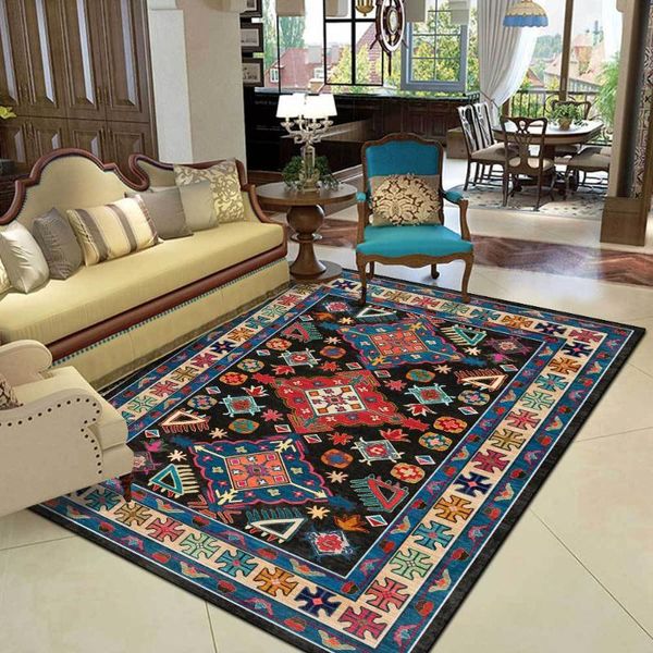 

carpets color geometric living room non-slip carpet 120x160cm ethnic bedroom bedside corridor floor mat kitchen anti-fouling