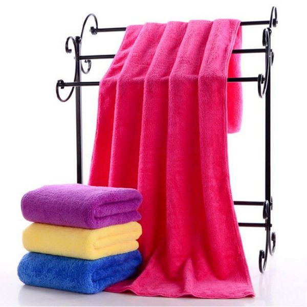 

towel 2pcs thick double-sided super soft coral fleece absorbent + gift box6613