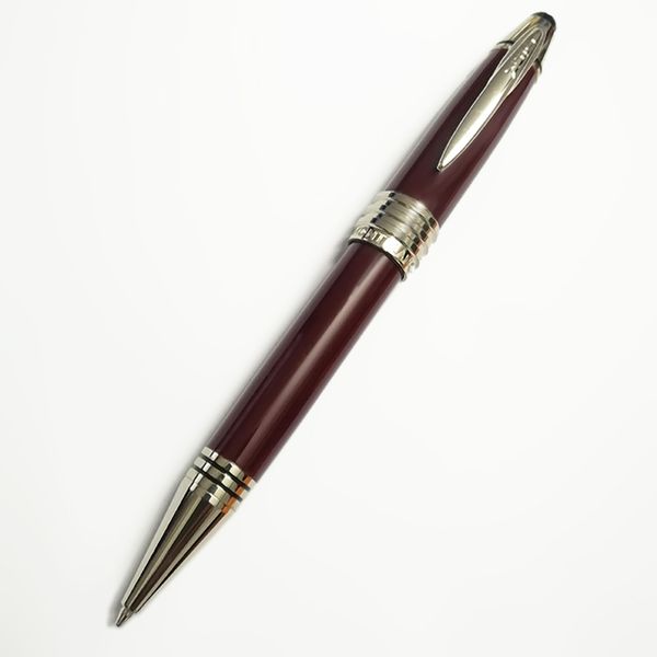 

metal signature pens wine red-pens john kennedy classic rollerball jfk ballpoint pen with silver trim for business gift mbcf 5rs85