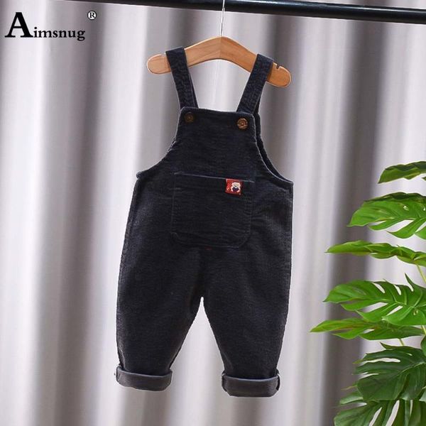 

jumpsuits children demin kids clothes multi-pocket jeans romper european style 2021 autumn boys girls bodysuits, Blue