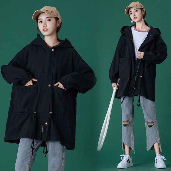 

wool women's size woman's windshield coat a645, Black