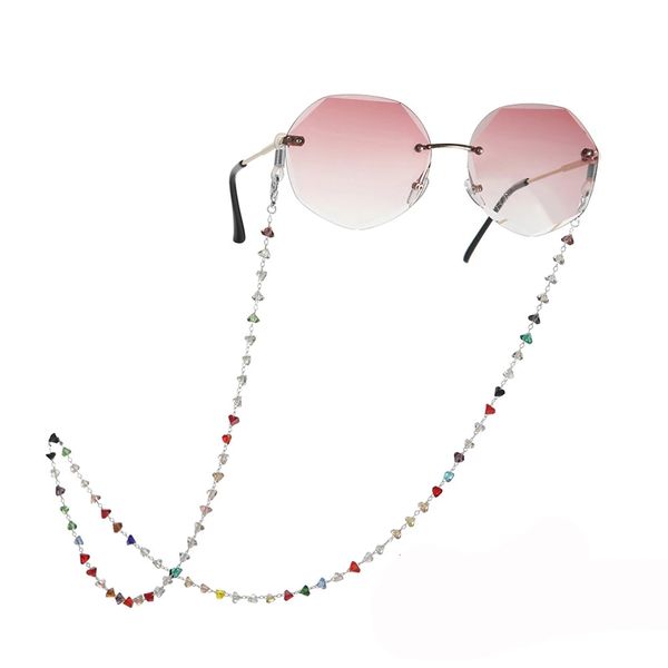 

glasses strap chain reading chains crystal four-corner beads lanyard eyeglasses non-slip necklace cord