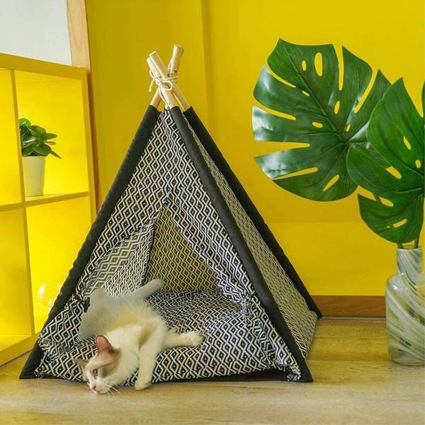 

cat beds & furniture window bed house wooden tent yurt portable sleeping hammock pod gatos productos para mascotas kitten dd50mw