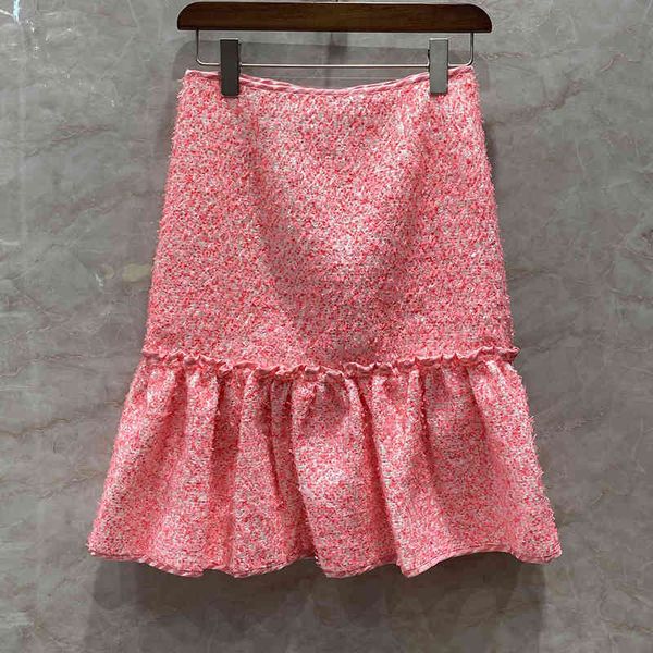 

dress luxury brand ruffles bud mini skirt women summer fashion patchwork trumpets the same grid pleated wave short mermaid skirts, Black;gray