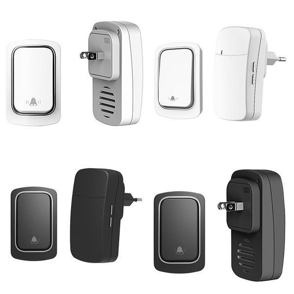 

doorbells home security wireless doorbell waterproof smart self powered no battery 38 songs led light alarm
