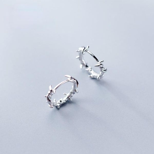 

dangle & chandelier silver plated simple irregular rattan thorn earrings personality women's rap rock teenage jewelry gifts