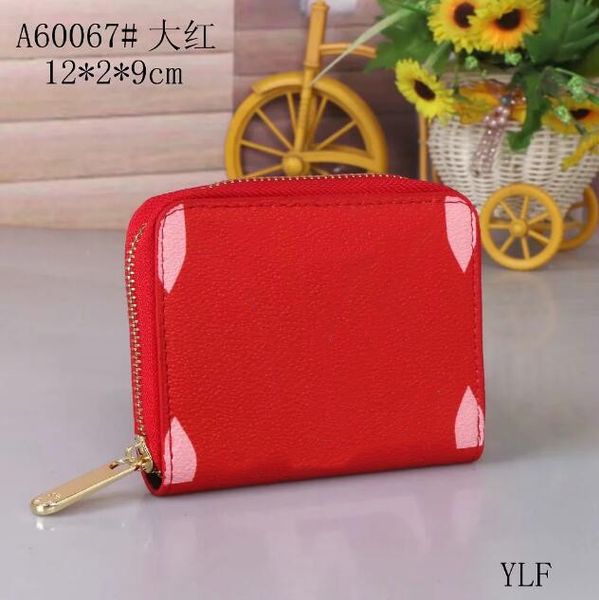 

womens wallet retro folding wallet credit card bag brand master design with dust bag, Red;black