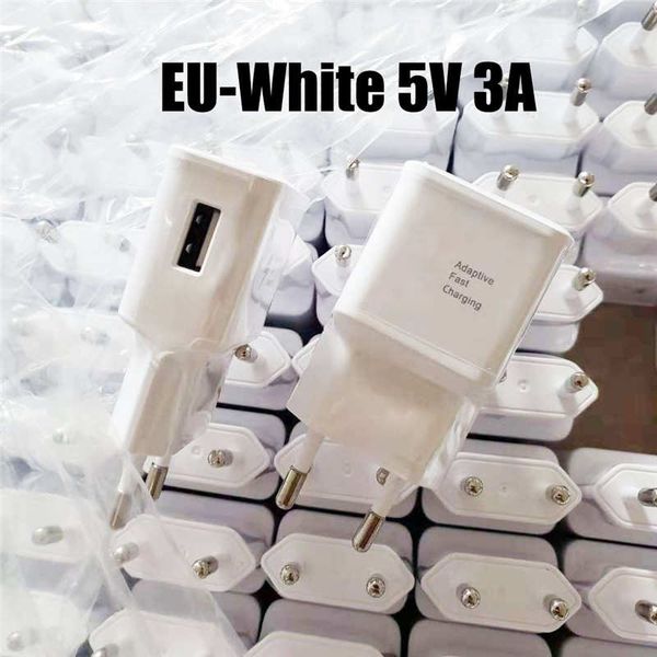 

100pcs dhl oem usb wall chargers 5v 3a 2a 1a us/eu plug travel power adapter quick fast charger for samsung