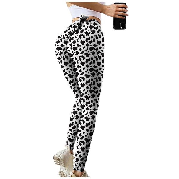 

wave point bow yoga pants push up leggings for women sport fitness legging high waist squat proof sports tight workout