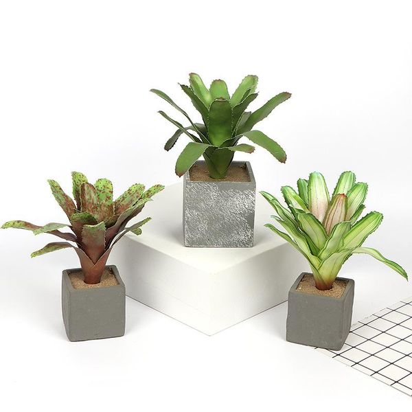 

nodic artificial dripping pineapple grass air plants fake flowers faux succulents tillandsia bromeliads home decor decorative & wreaths