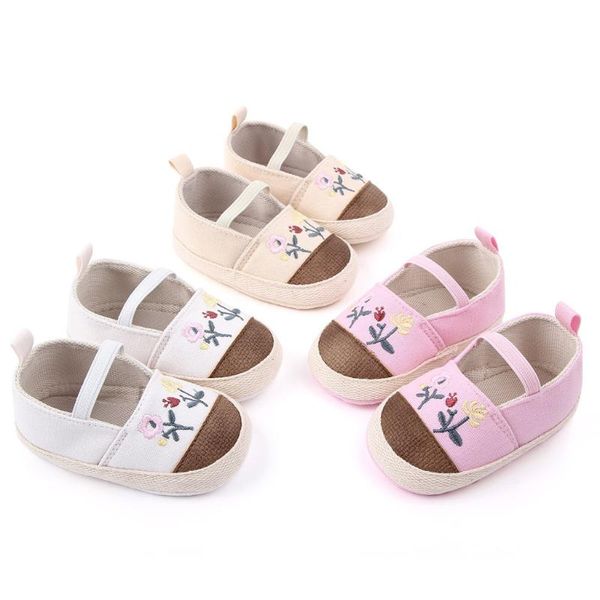 

first walkers walker shoes born baby girls boys solid flower soft sole sneakers children kids casual