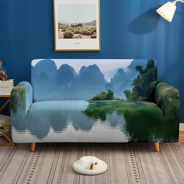 

chair covers beautiful scenery 3d sofa cover elastic stretch 1/2/3/4 seater sof slipcover couch for livingroom