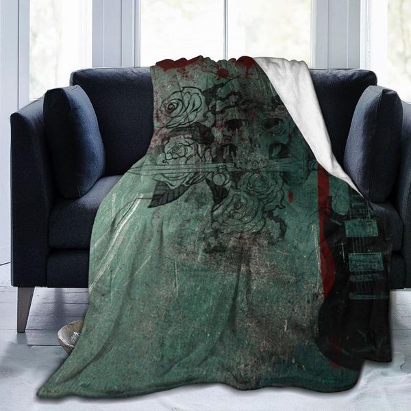 

blankets guitar 3d personality printed flannel blanket sheet bedding soft bed cover home textile decoration