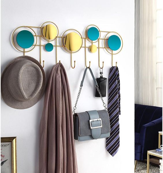 

no punching behind the door clothes hook wall hanging creative luxury hat hanger shelf hooks & rails