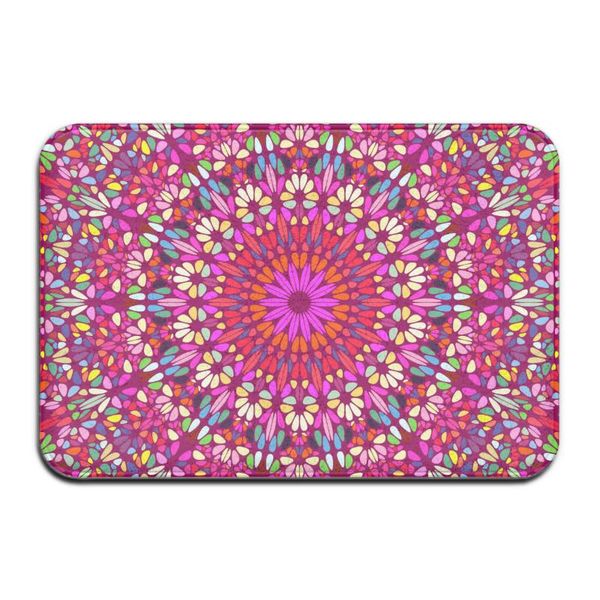 

carpets entrance door floor mat mandala rectangle non-slip foot pad home welcome carpet for hallway bath kitchen doormat