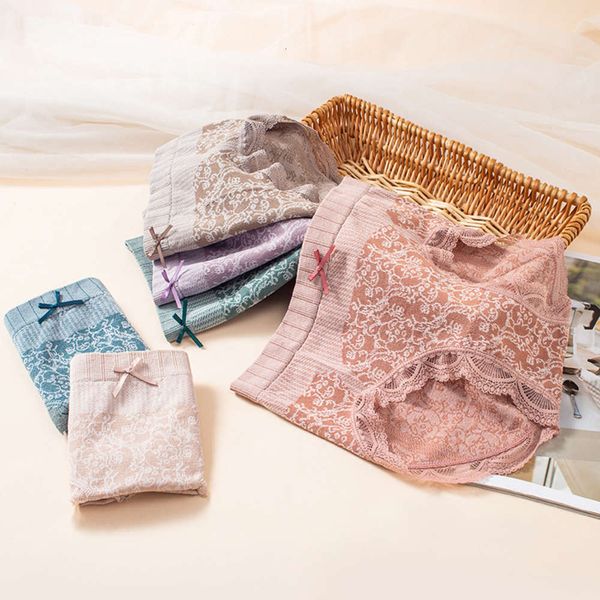 

seamless cotton crotch middle waist hip abdominal large body postpartum lace leggings, Black;pink