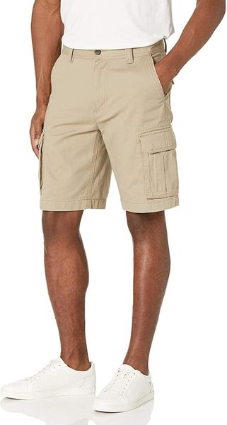 

men's shorts cotton cargo, White;black