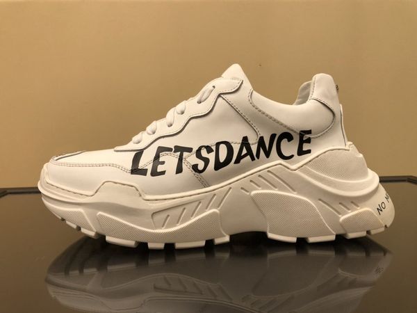 

personality and fashion famous sneakers lace-up shoes with genuine leather casual qq, Red;white