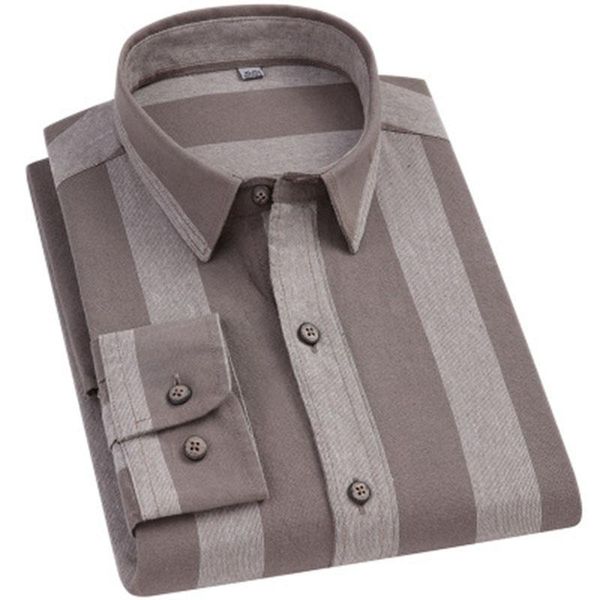 

men's stripe cotton shirt 2021 design spring autumn casual shirts, White;black