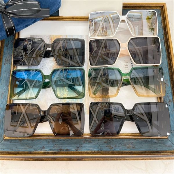 

80% off wholesale new square large frame ins net red star same sunglasses for men and women gg0937147, White;black