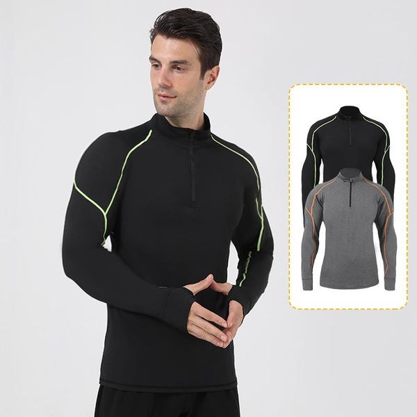 

running jackets 2021 winter jacket zipper patchwork hoodies men tracksuit male sweatshirt mens quick dry fitness trainning t-shirts gym, Black;red