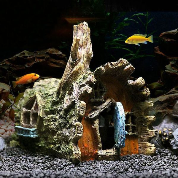 Decorazioni dell'acquario Ornamenti del serbatoio del pesce - materiale di resina Dropshipping Dropshipping Dropshipping