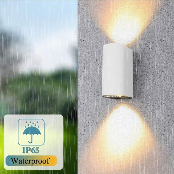 

outdoor wall lamps outside lamp up down lights ip65 waterproof aluminum gu10 external for garden balcony pathway cy9x