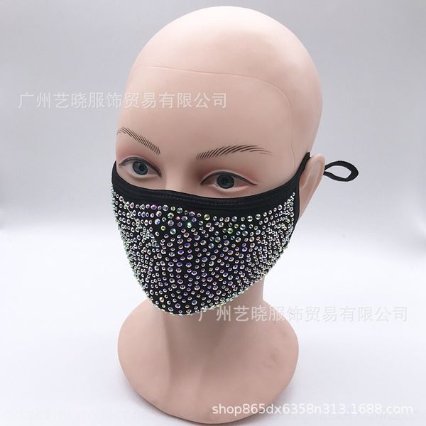 

cs7 straight facial hair fashion filter pm2.5 two layer designer masks shiny drill cotton straight facial hair fashion filter pm2.5 two lay