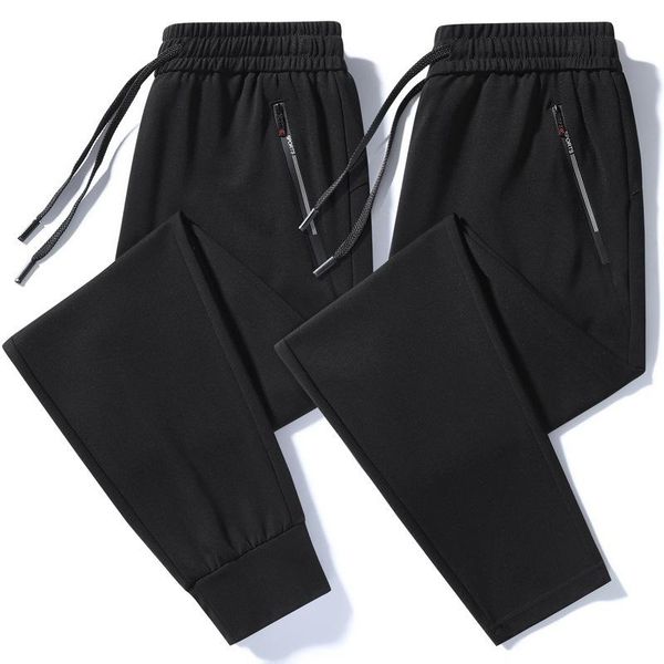

men's shorts 2021 spring and autumn fashion track pants cotton loose casual flat ankle-tied trousers korean style, White;black