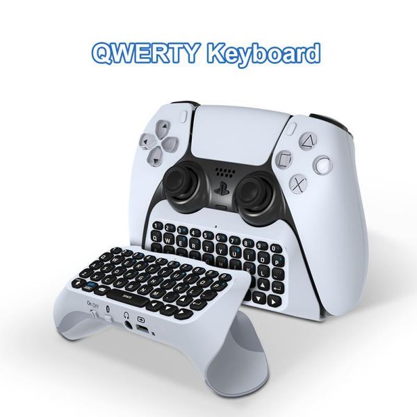 

est wireless keyboard for ps5 controller bluetooth external chat voice 5 gamepad game controllers & joysticks