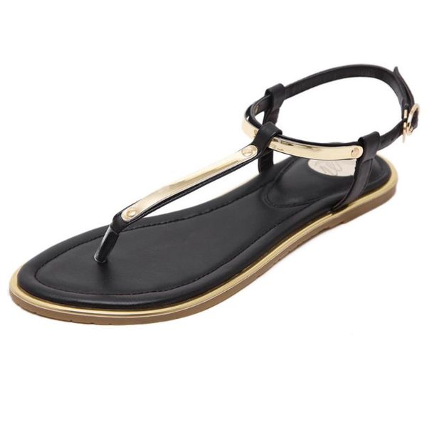

summer fashion flip flops comfortable shoes woman sandals flats women platform, Black