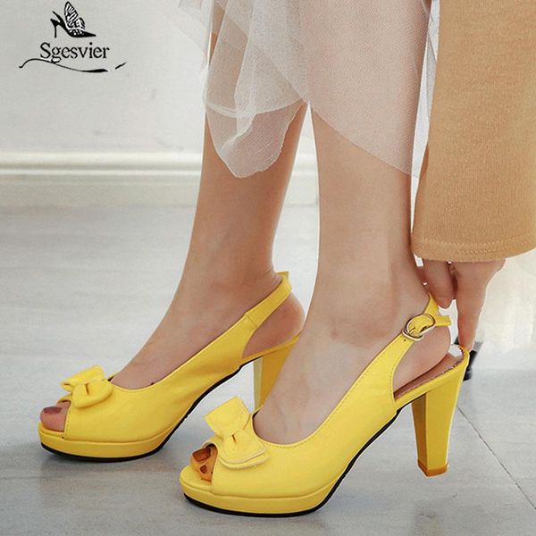 

sgesvier 2021 women sandals sweet peep toe party wedding shoes simple buckle summer platform high heels, Black