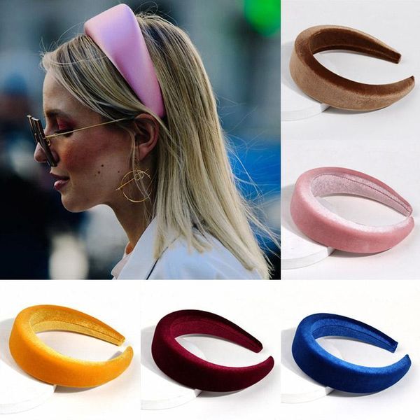 

women hair accessories hairbands fashion headbands vintage band europe america style thick velvet girls headwear1