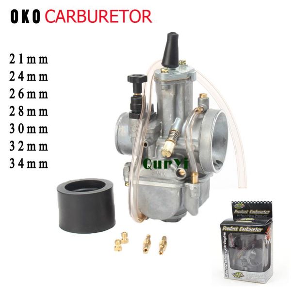 

motorcycle fuel system pwk 21 24 26 28 30 32 34mm carb racing carburetor for oko scooter jog dio rtl250 cr80 cr85r cr125 nsr50 nsr80 dt100 1