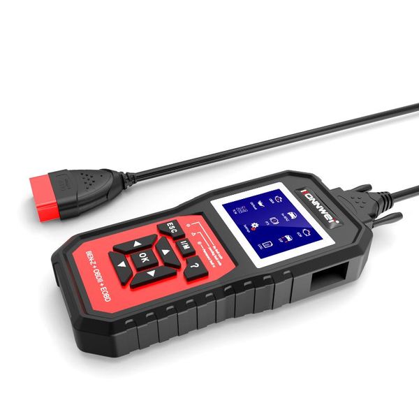 

code readers & scan tools konnwei kw460 black car tester for - obd ii +eobd scanner diagnostic instrument detection