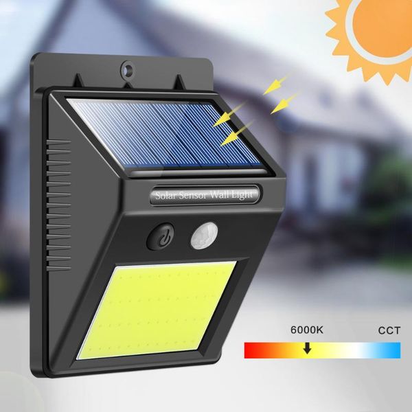 

wall lamp solar led street light super bright pir motion sensor path fence garden lighting waterproof rain decorations