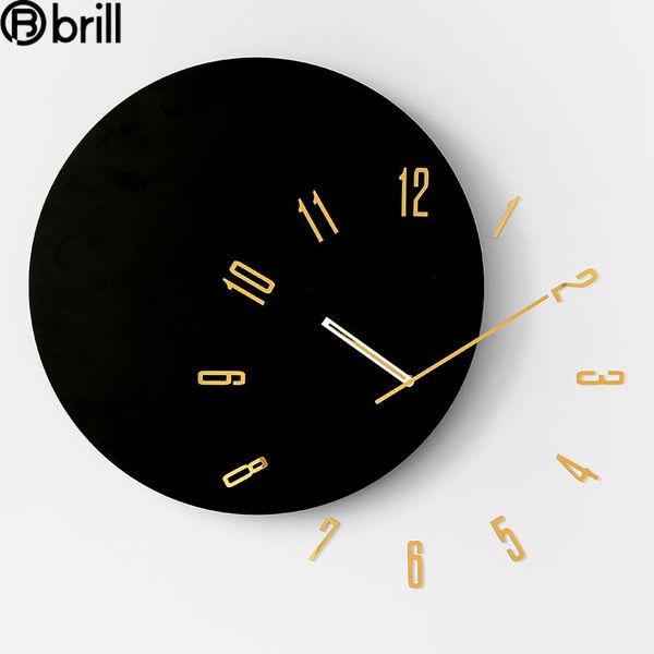 

creativity simple wall clock modern design luxury clocks home decor living room nordic decoration minimalist 50